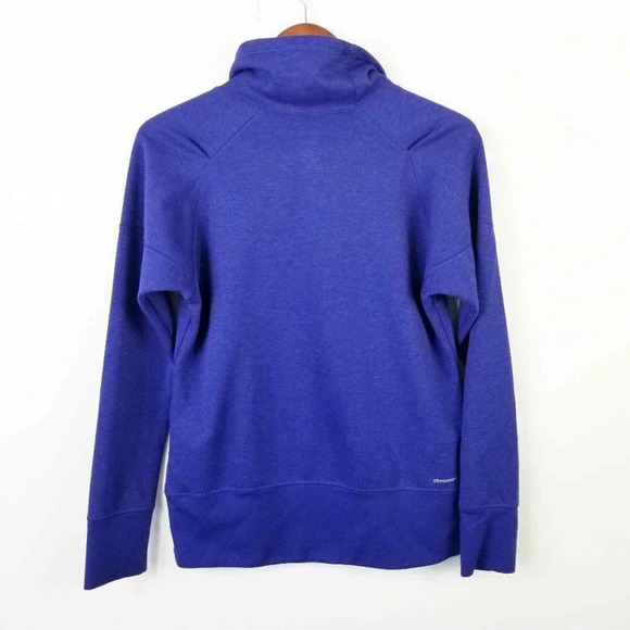 ADIDAS CLIMALITE Blue‎ Loose Neck Sweatshirt XS - Picture 3 of 5